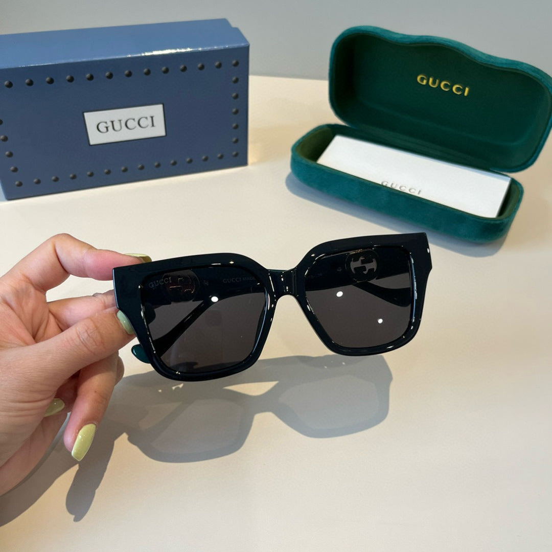 Gucci Oversized Black Lens Sunglasses for Men & Women - 486344 - detail image 6