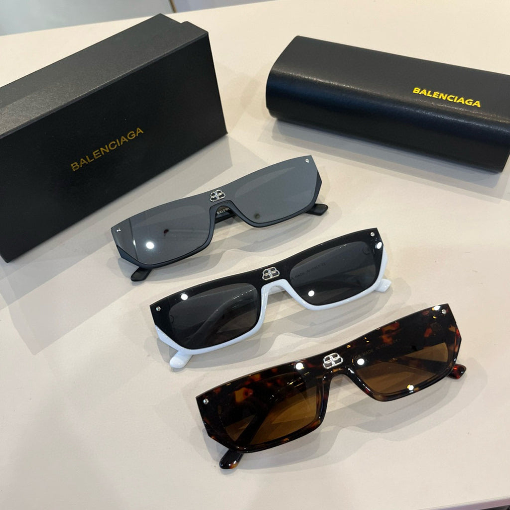 Balenciaga Rectangular Brown Lens Sunglasses for Men & Women - 487499 - detail image 10