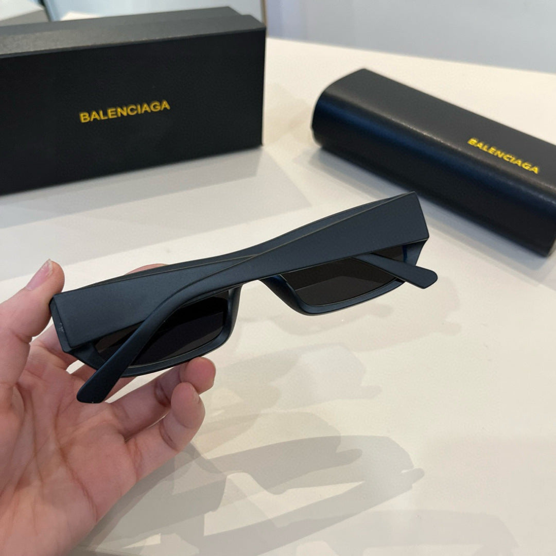 Balenciaga Rectangular Gray Lens Sunglasses for Men & Women - detail image 5