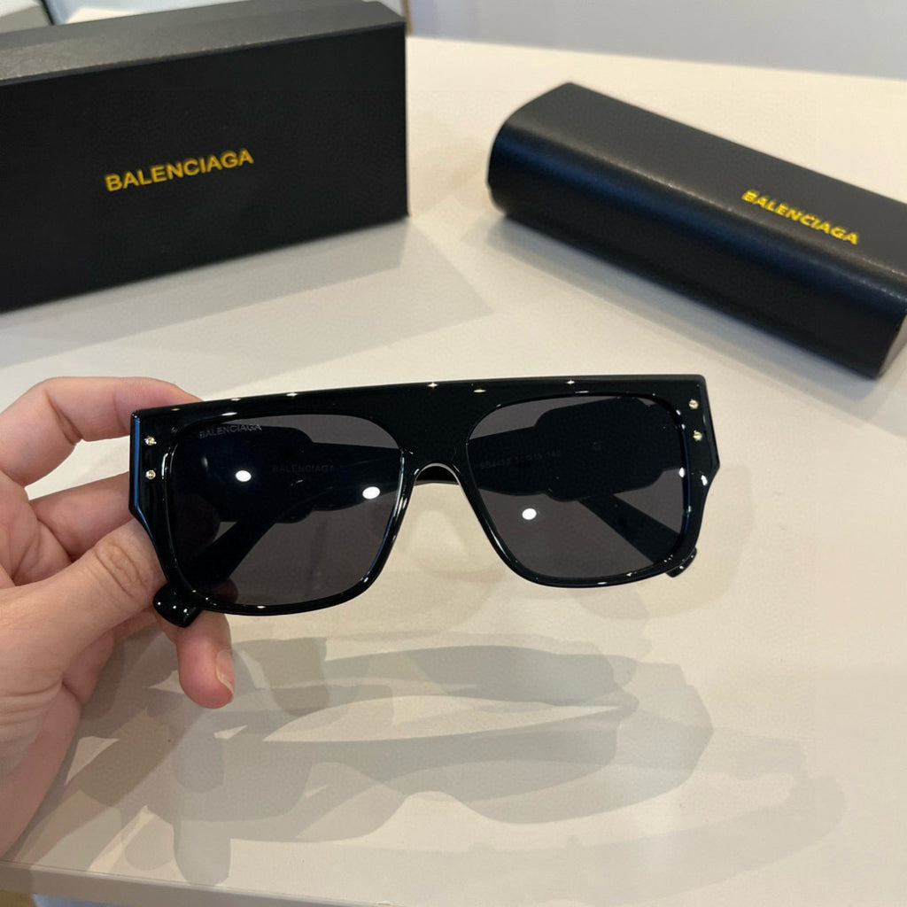 Balenciaga Rectangular Black Lens Sunglasses for Men & Women - 399132 - detail image 4