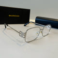 Balenciaga Rectangular Silver Lens Sunglasses for Men & Women - 382930