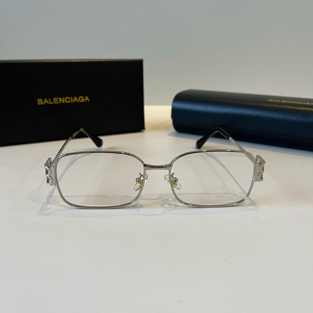 Balenciaga Rectangular Silver Lens Sunglasses for Men & Women - 382930 - detail image 2