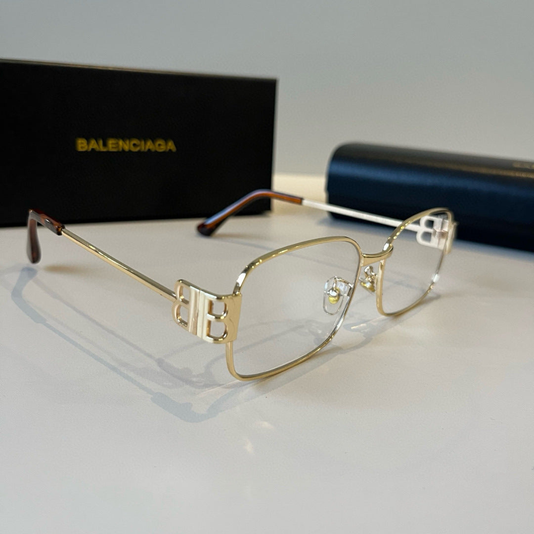 Balenciaga Rectangular Silver Lens Sunglasses for Men & Women - 416139