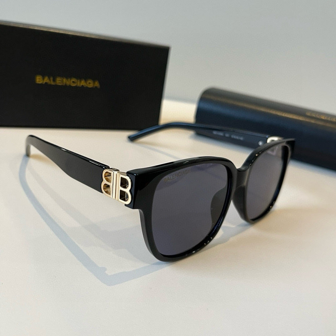Balenciaga Folding Square Black Lens Sunglasses for Men & Women