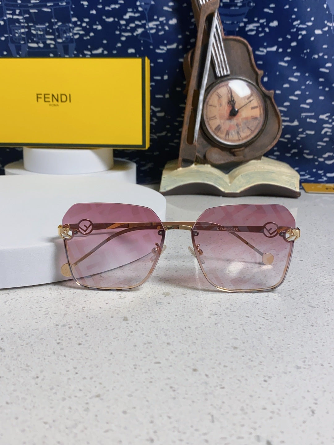Fendi Fashion Silver Lens Sunglasses for Men & Women - 935320 - detail image 8