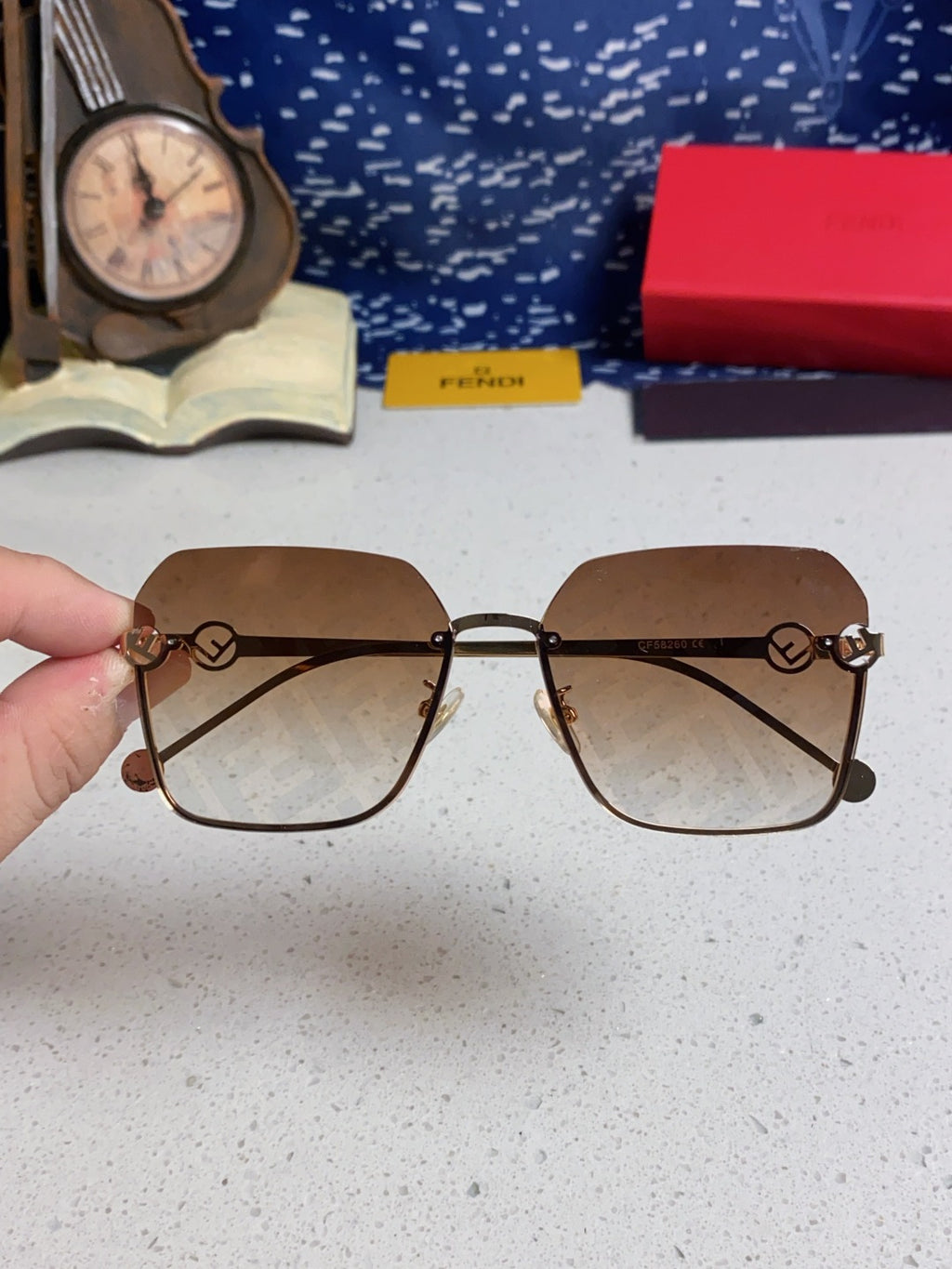 Fendi Fashion Brown Lens Sunglasses for Men & Women - 372467 - detail image 4