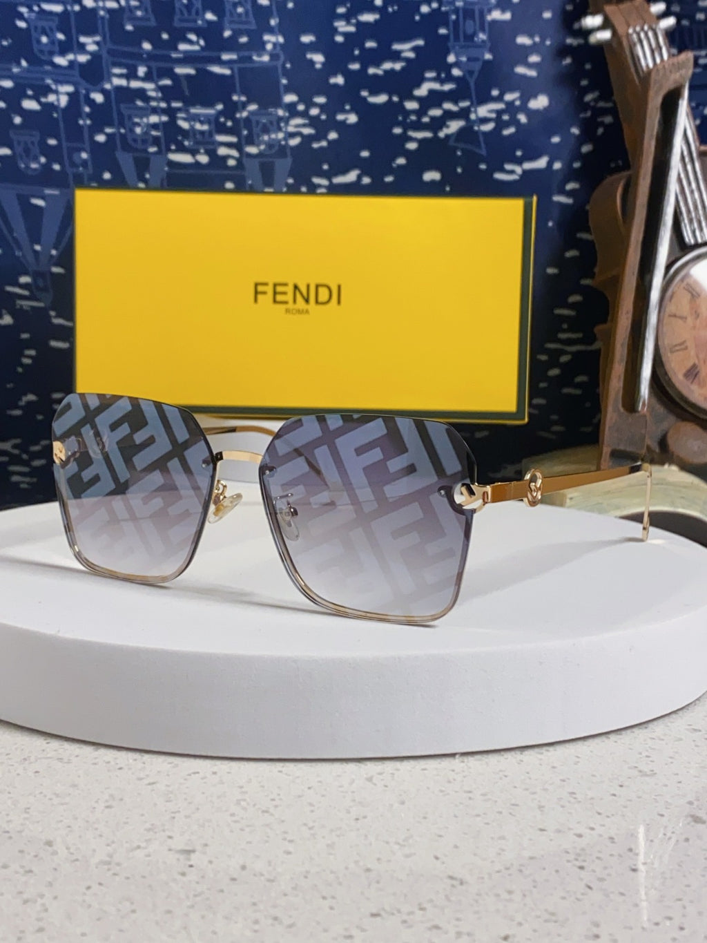 Fendi Fashion Silver Lens Sunglasses for Men & Women - 372468