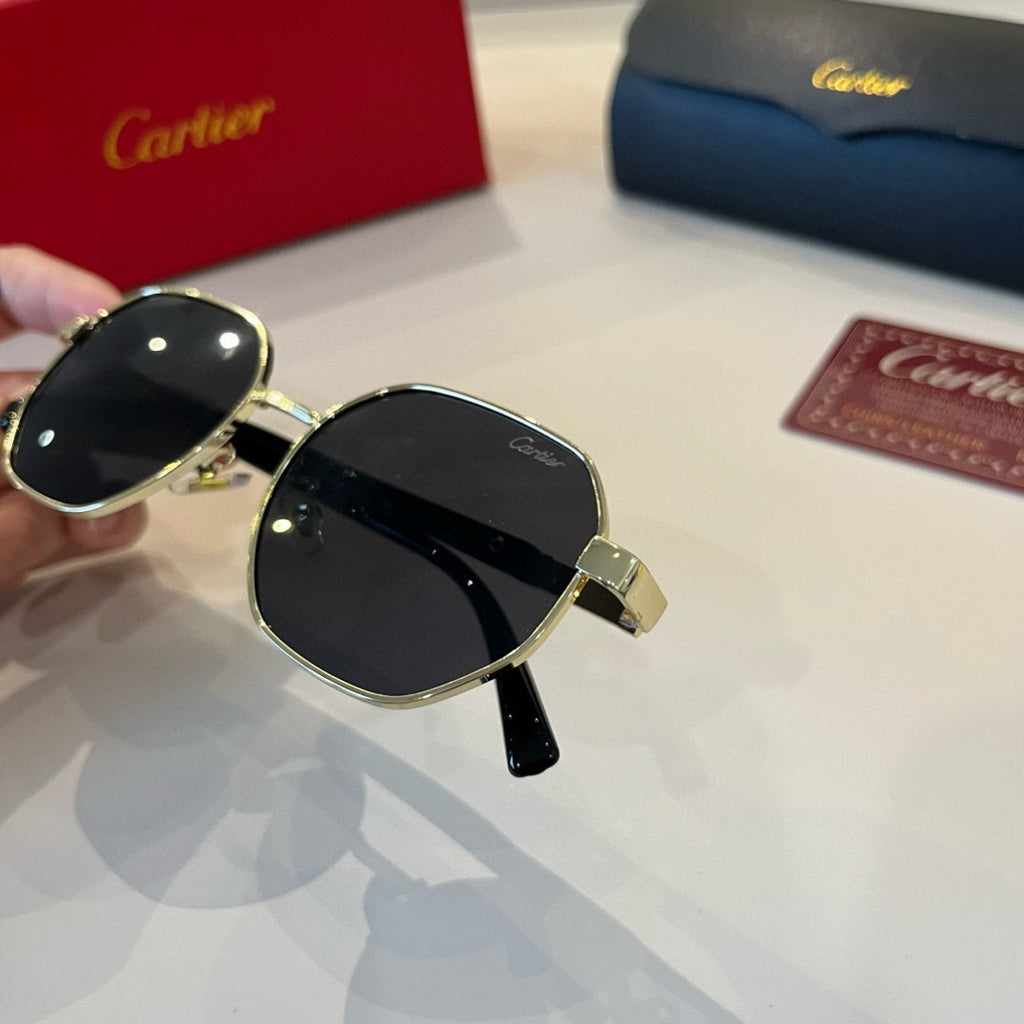 Cartier Lightweight Metal Rimless Silver Lens Sunglasses for Men & Wo - 449465 - detail image 7