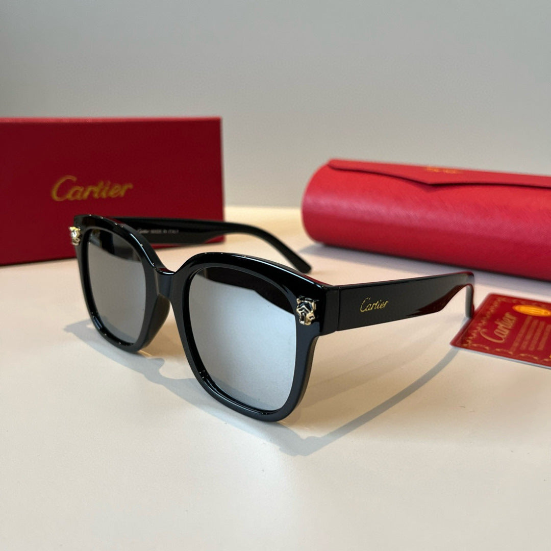 Cartier Lightweight Metal Rimless Black Lens Sunglasses for Men & Wom - 432325 - detail image 3