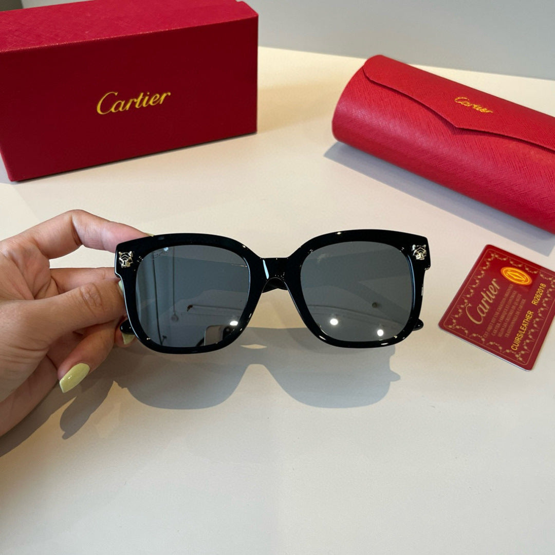 Cartier Lightweight Metal Rimless Black Lens Sunglasses for Men & Wom - 432325 - detail image 5