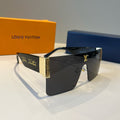 Louis Vuitton Metal Aviator Black Lens Sunglasses for Men & Women - 448586