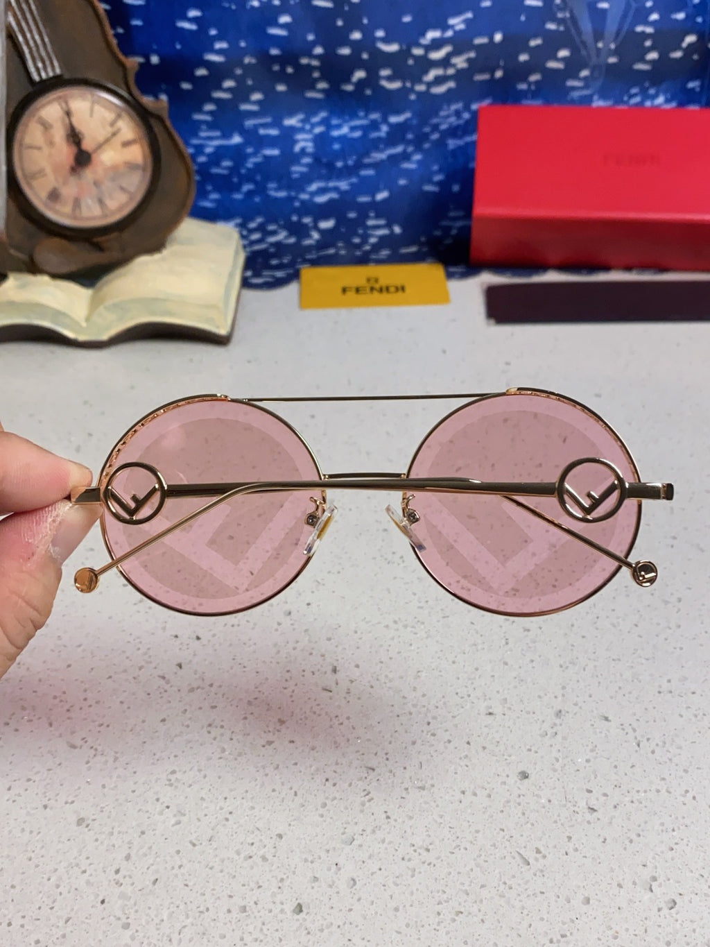 Fendi Round Brown Lens Sunglasses for Men & Women - 399273 - detail image 5