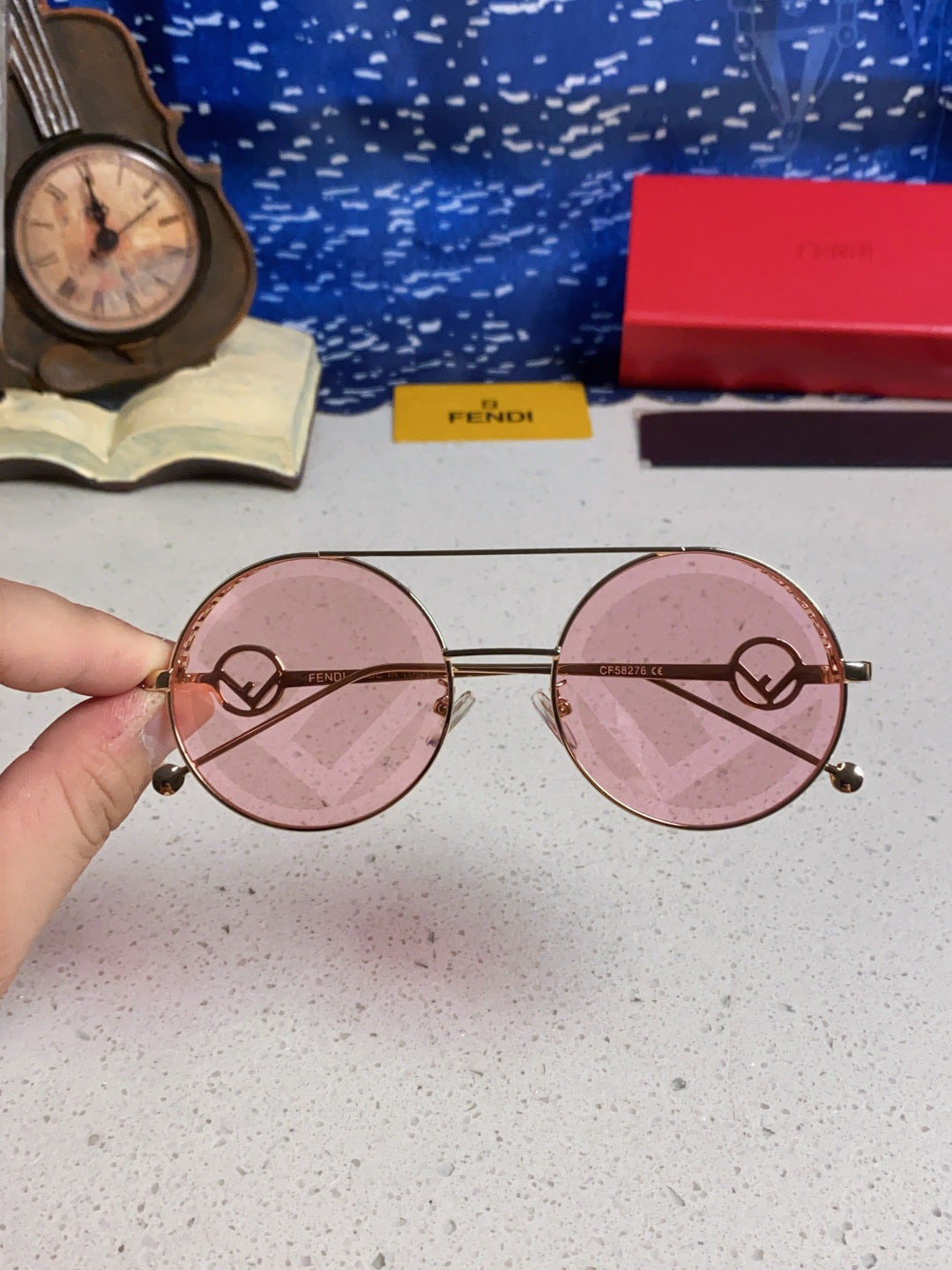 Fendi Round Brown Lens Sunglasses for Men & Women - 399273 - detail image 4