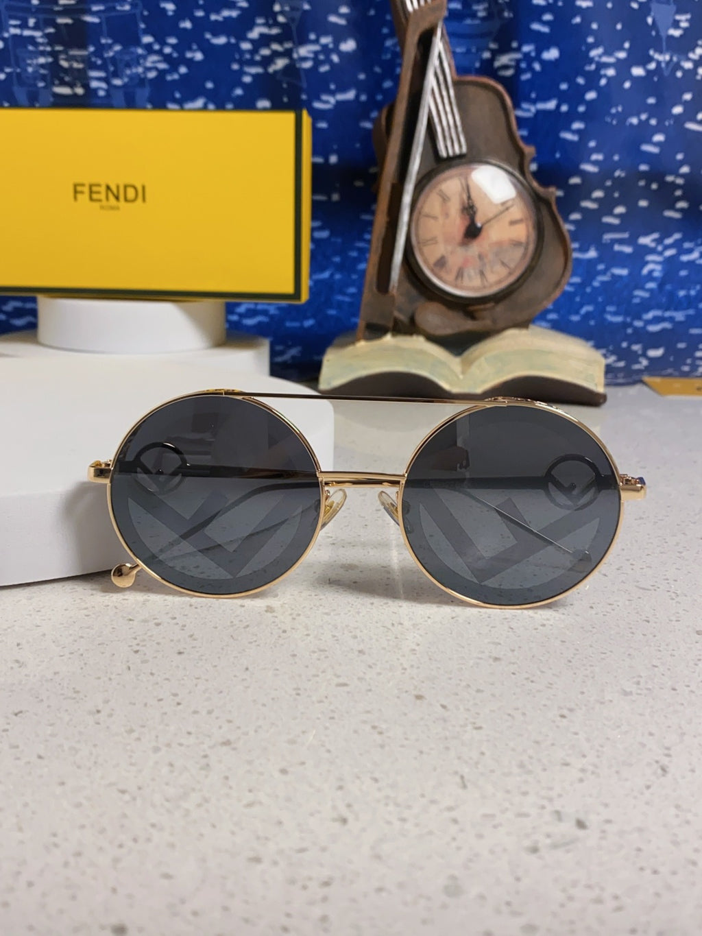 Fendi Round Silver Lens Sunglasses for Men & Women - detail image 8