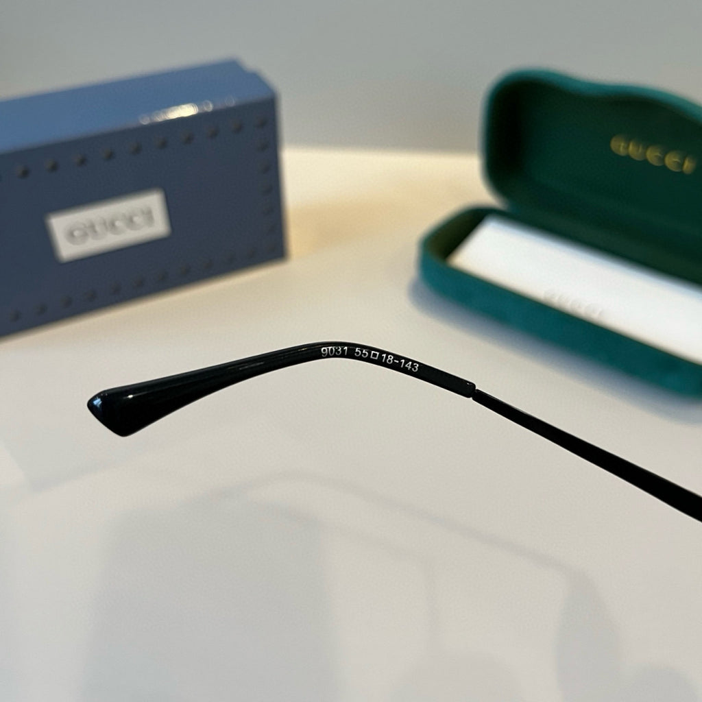 Gucci Metal Aviator Black Lens Sunglasses for Men & Women - 486340 - detail image 4