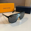Louis Vuitton Polarized Fashion Gold Lens Sunglasses for Men