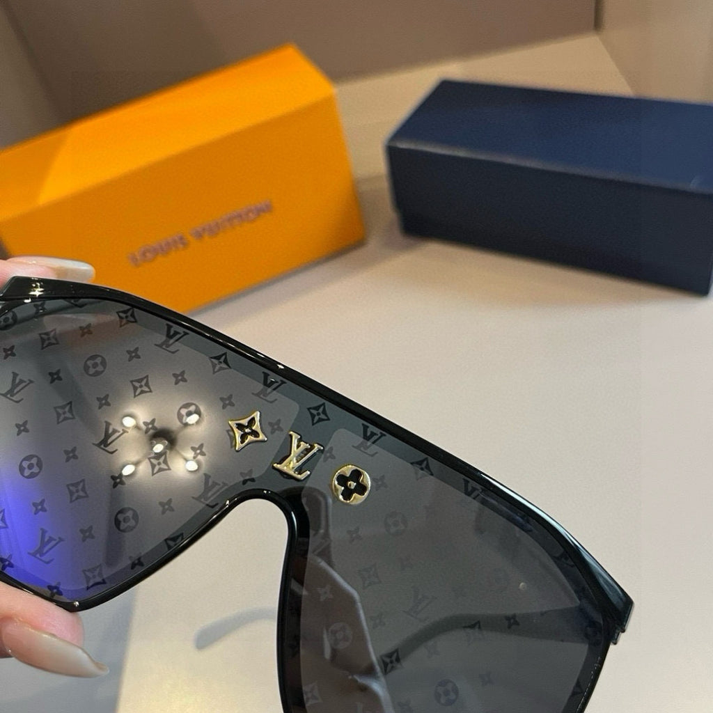 Louis Vuitton Polarized Fashion Gold Lens Sunglasses for Men - detail image 5