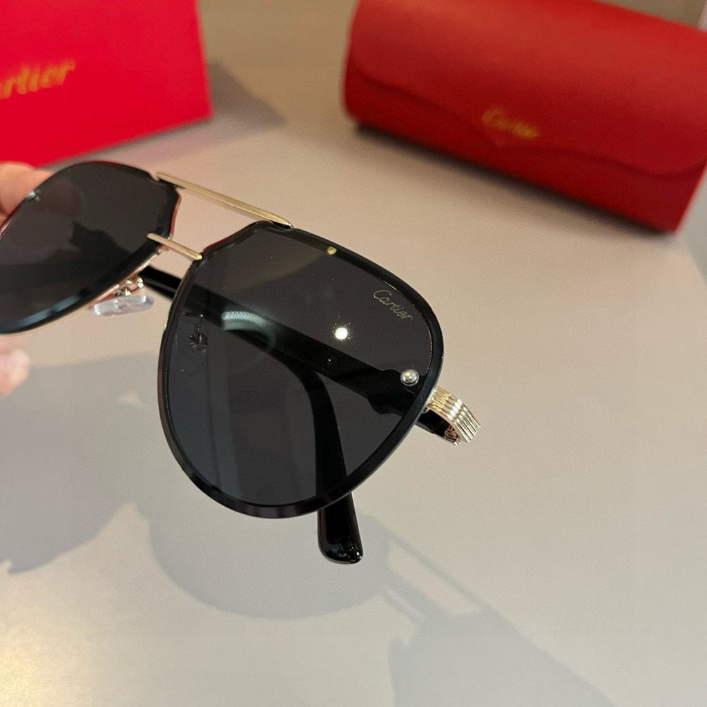 Cartier Metal Fashion Gold Lens Sunglasses for Men & Women - 416005 - detail image 7
