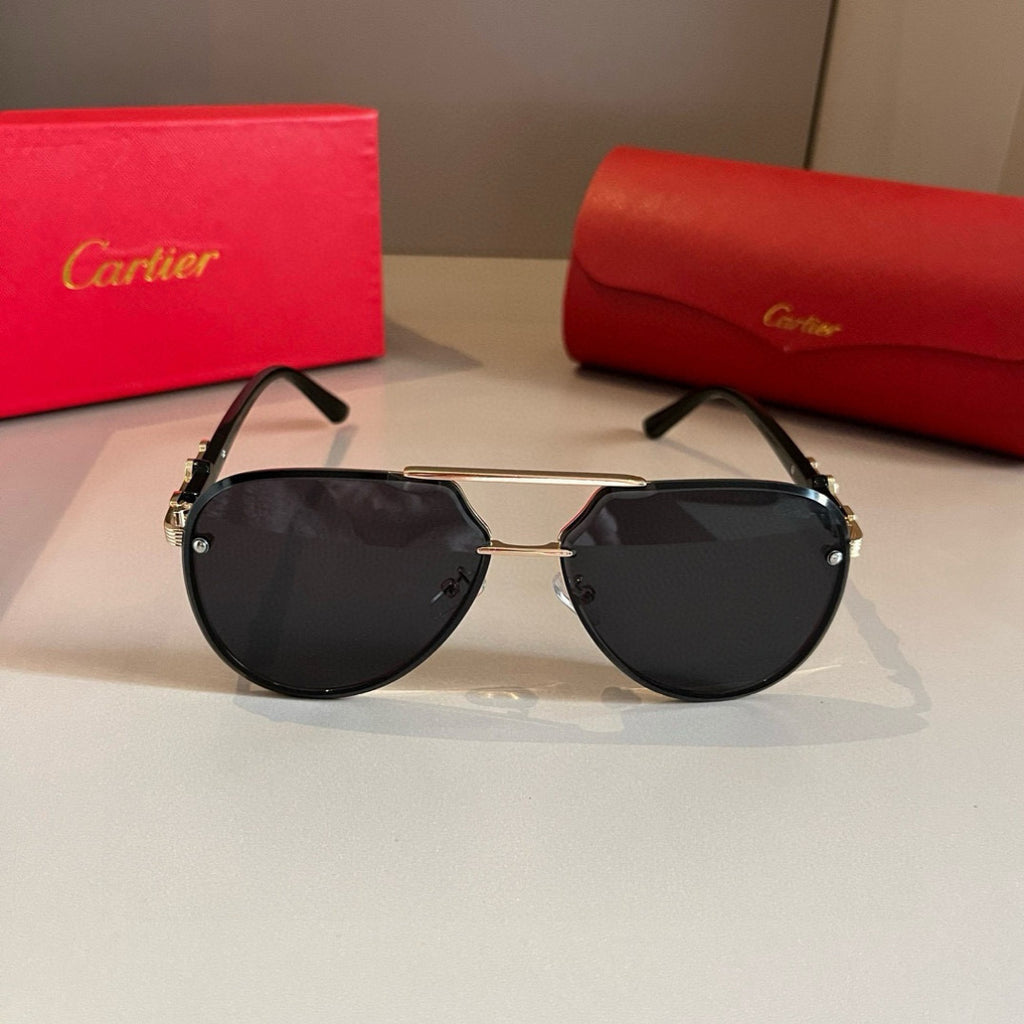 Cartier Metal Fashion Gold Lens Sunglasses for Men & Women - 465768 - detail image 2