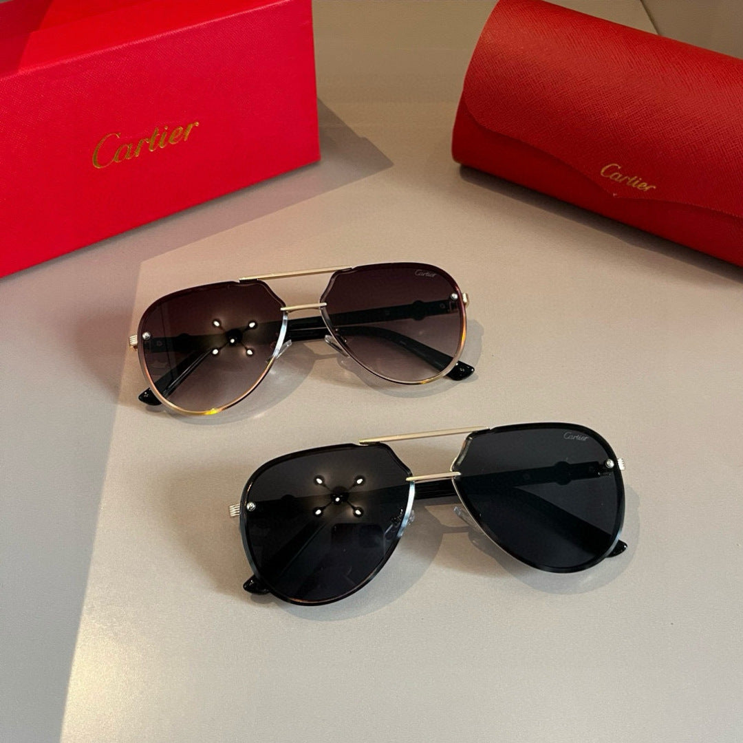 Cartier Metal Fashion Gold Lens Sunglasses for Men & Women - 465768 - detail image 11