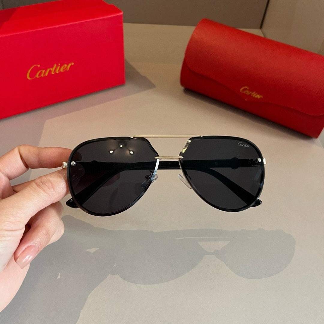 Cartier Metal Fashion Gold Lens Sunglasses for Men & Women - 465768 - detail image 6