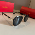Cartier Metal Fashion Gold Lens Sunglasses for Men & Women - 465768