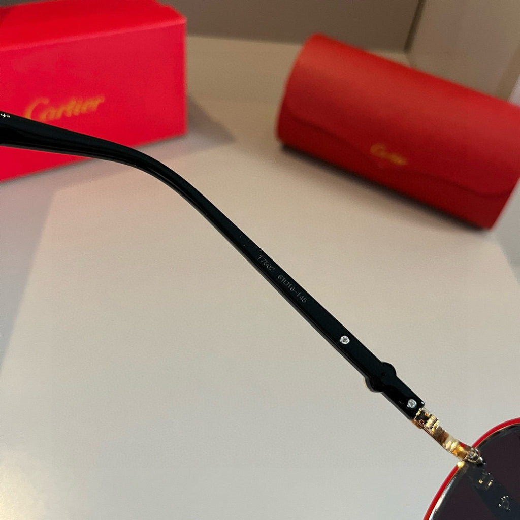 Cartier Metal Fashion Gold Lens Sunglasses for Men & Women - 416005 - detail image 10
