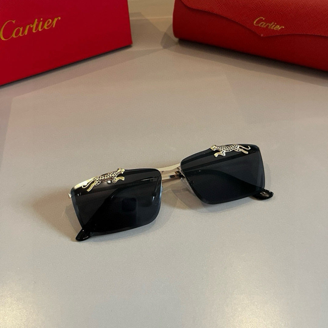 Cartier Lightweight Metal Rimless Gold Lens Sunglasses for Men & Wome - 432362 - detail image 4