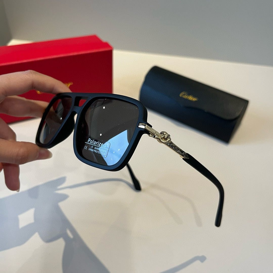 Cartier Fashion Black Lens Sunglasses for Men & Women - detail image 4