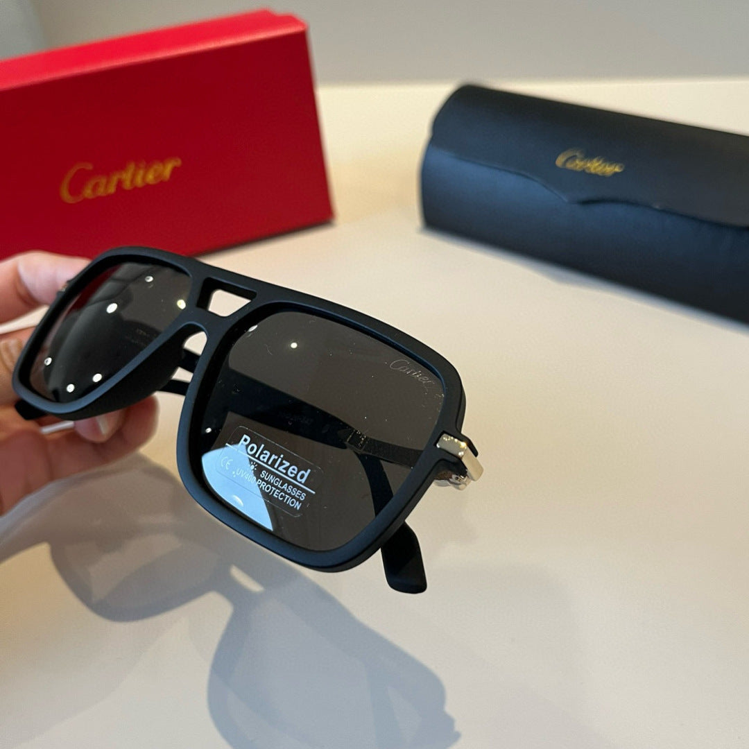 Cartier Fashion Black Lens Sunglasses for Men & Women - detail image 7