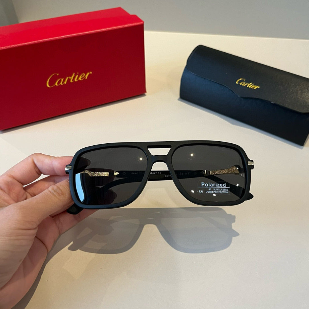 Cartier Fashion Black Lens Sunglasses for Men & Women - detail image 5
