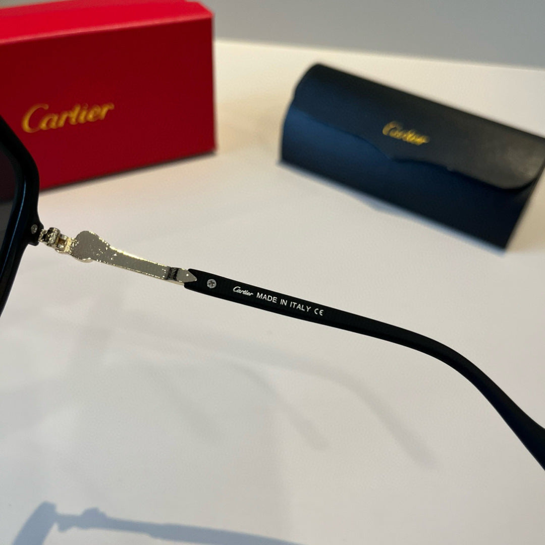 Cartier Fashion Black Lens Sunglasses for Men & Women - detail image 11