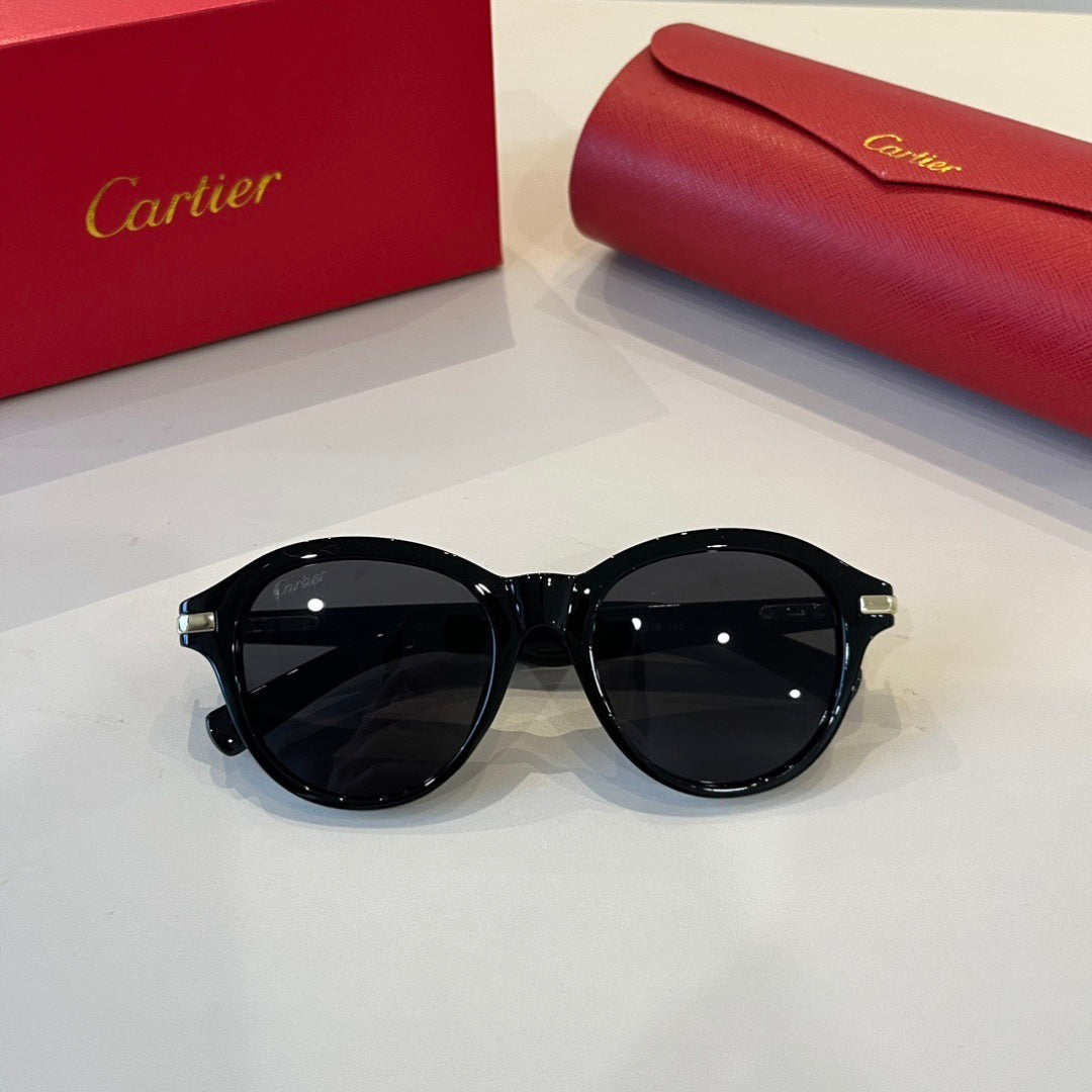 Cartier Lightweight Metal Rimless Black Lens Sunglasses for Men & Wom - 487333 - detail image 7