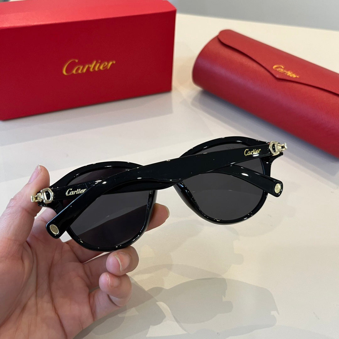 Cartier Lightweight Metal Rimless Black Lens Sunglasses for Men & Wom - 487333 - detail image 6