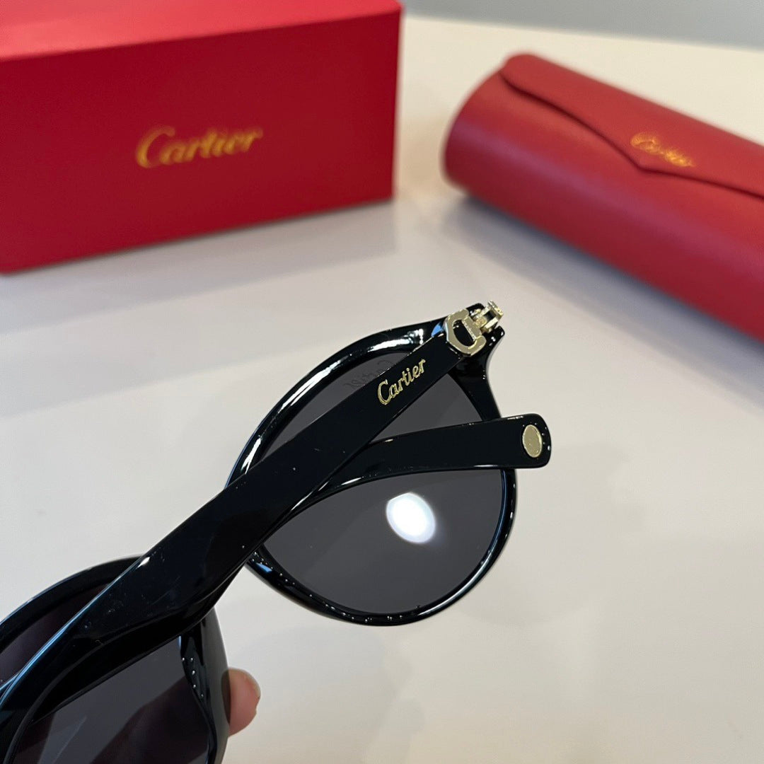 Cartier Lightweight Metal Rimless Black Lens Sunglasses for Men & Wom - 487333 - detail image 5