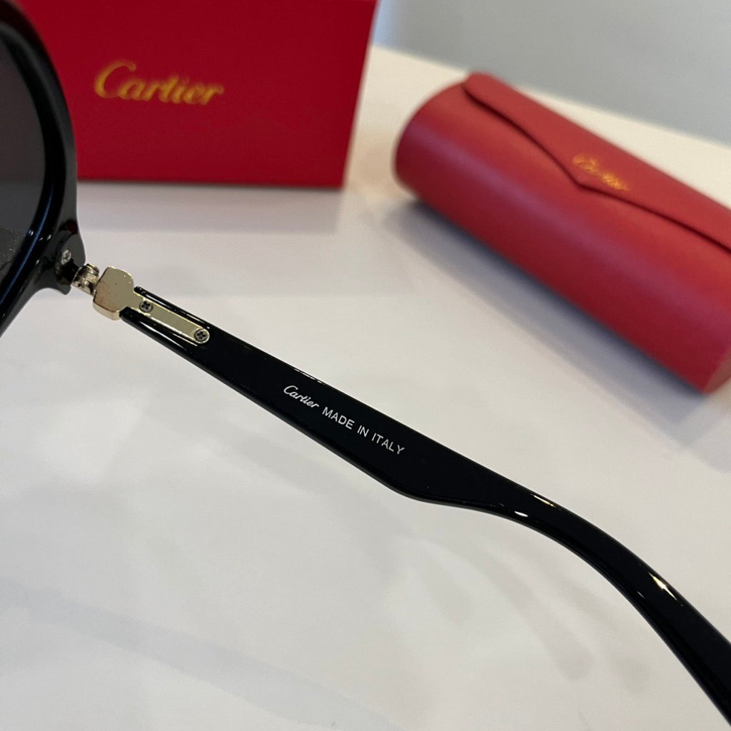 Cartier Lightweight Metal Rimless Black Lens Sunglasses for Men & Wom - 487333 - detail image 9