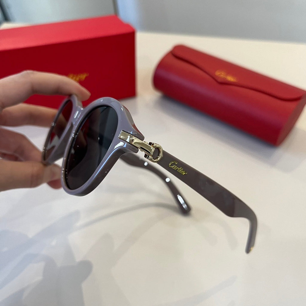 Cartier Lightweight Metal Rimless Silver Lens Sunglasses for Men & Wo - 487334 - detail image 9
