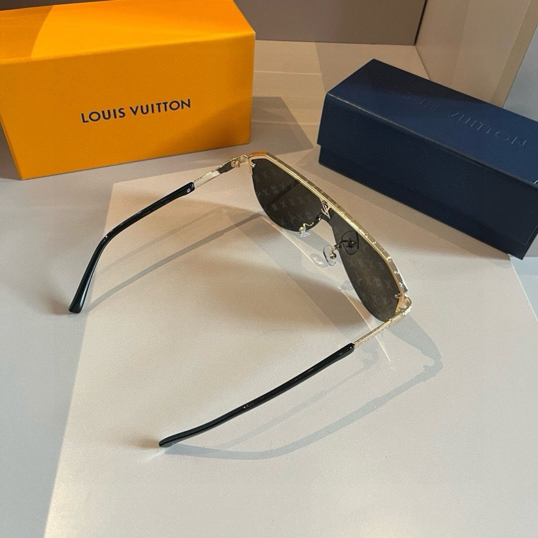 Louis Vuitton Polarized Fashion Gold Lens Sunglasses for Men - 464734 - detail image 4