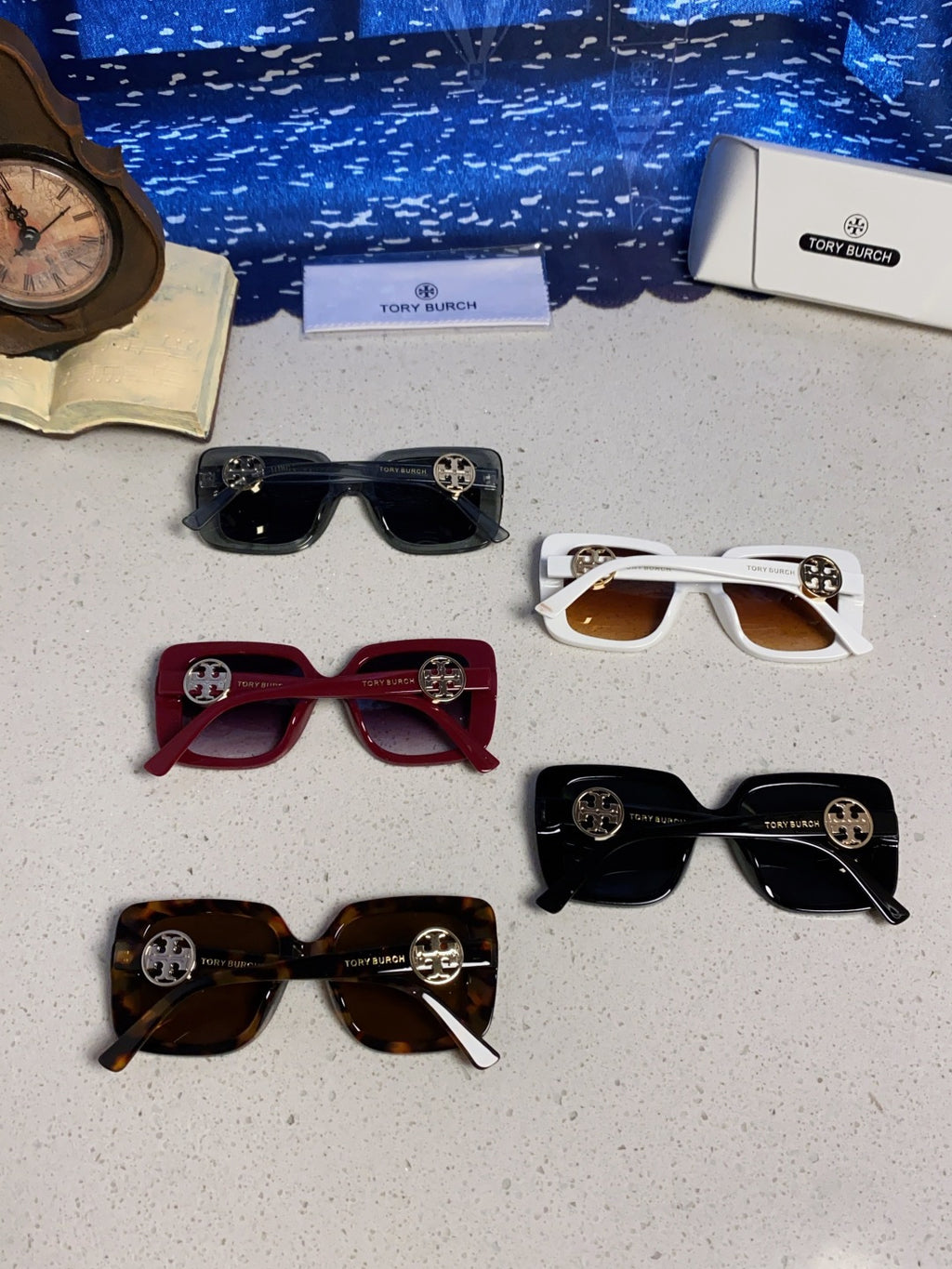 Burberry Square Black Lens Sunglasses for Women - detail image 11