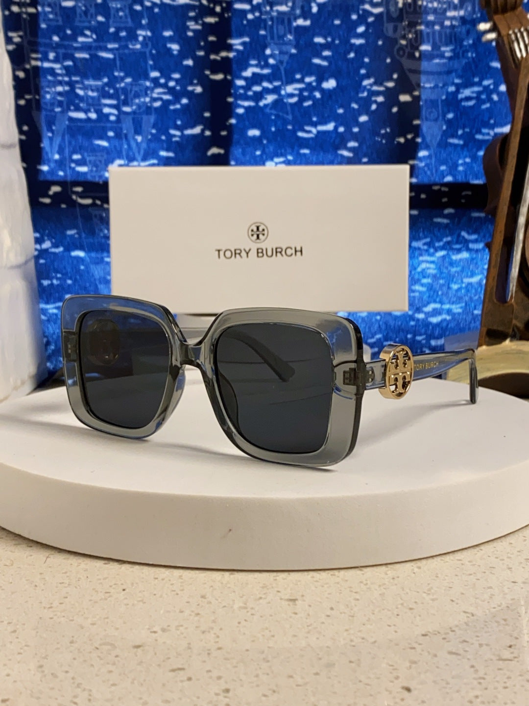 Burberry Square Black Lens Sunglasses for Women - 487423