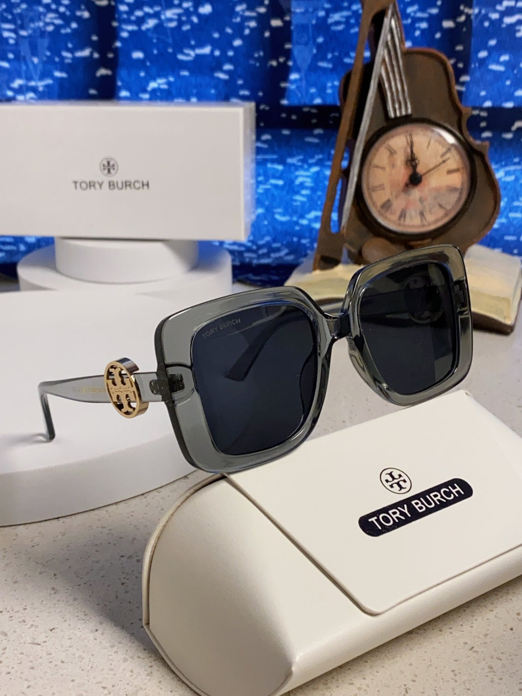 Burberry Square Black Lens Sunglasses for Women - 487423 - detail image 10