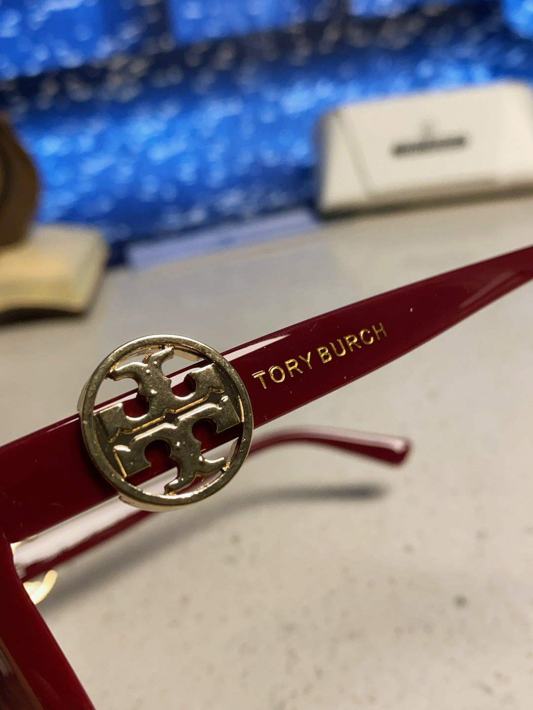 Burberry Square Red Lens Sunglasses for Women - detail image 7