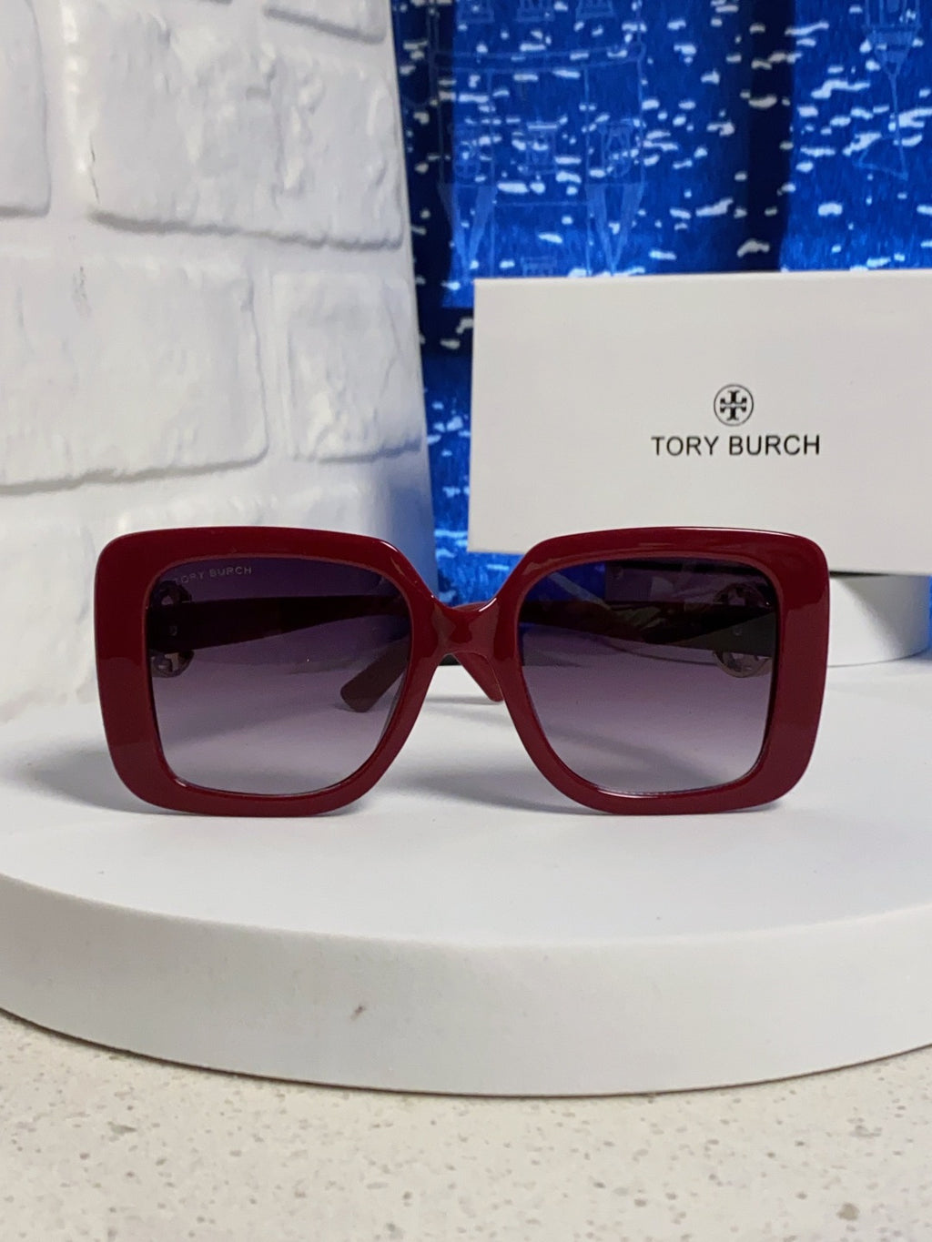 Burberry Square Red Lens Sunglasses for Women - detail image 2