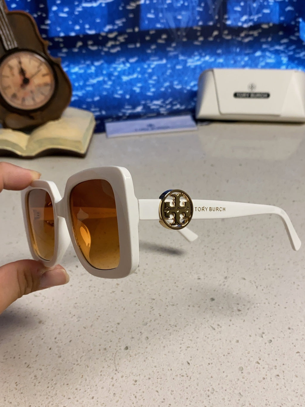 Burberry Square Brown Lens Sunglasses for Women - 432509 - detail image 6