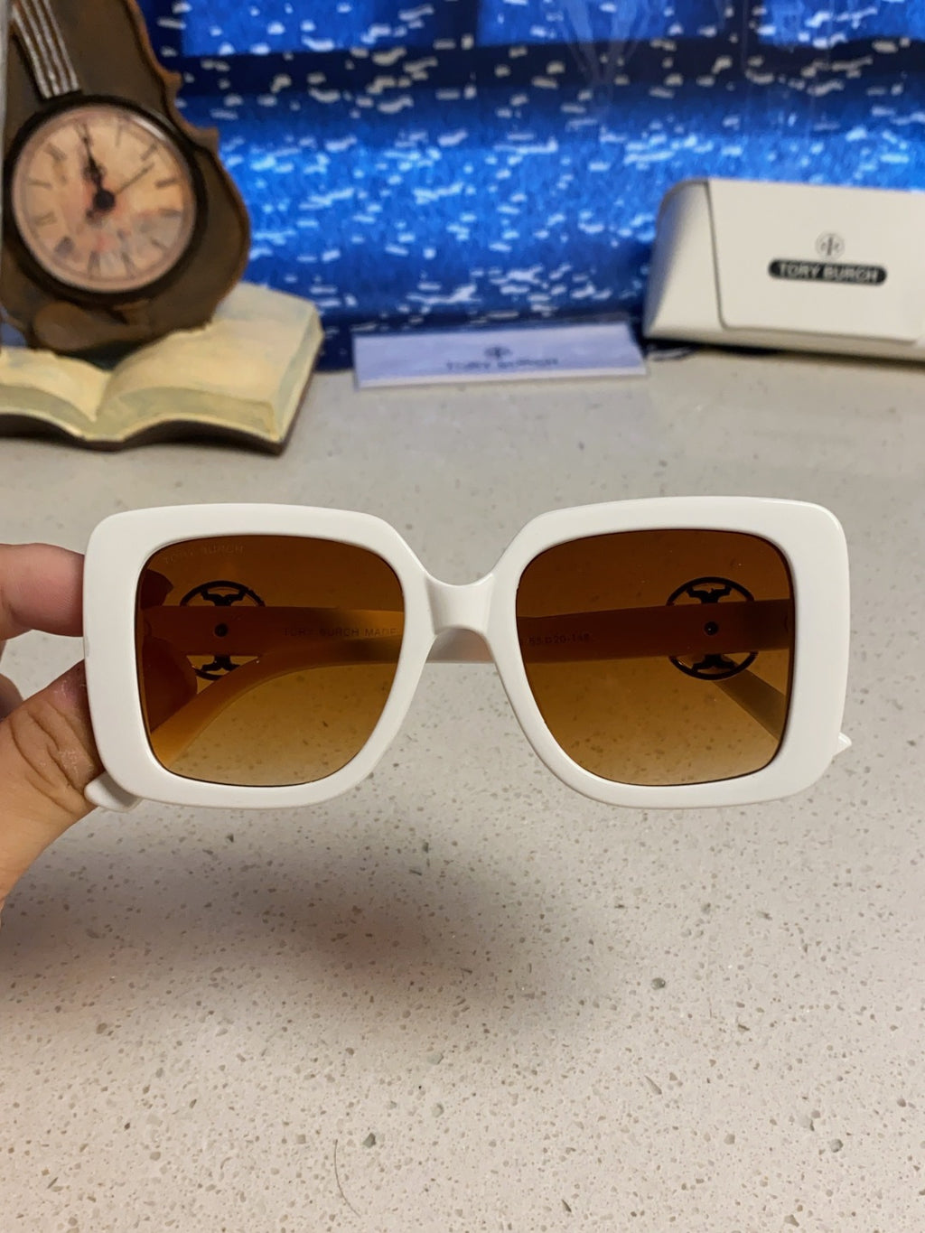 Burberry Square Brown Lens Sunglasses for Women - detail image 4