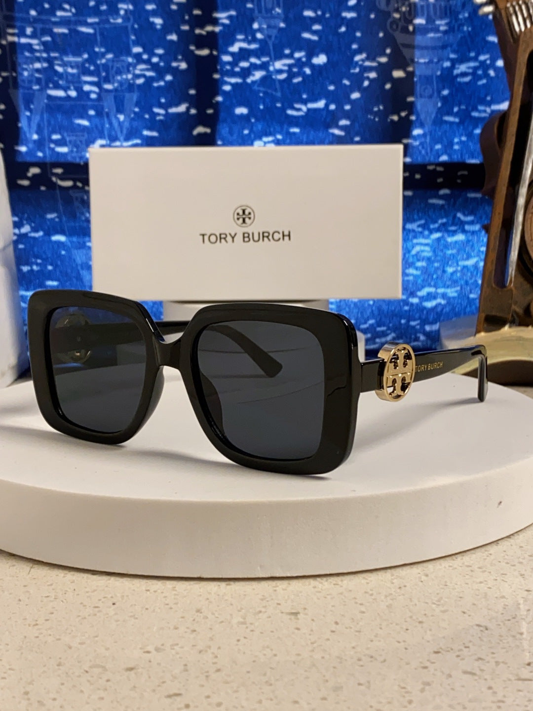 Burberry Square Black Lens Sunglasses for Women