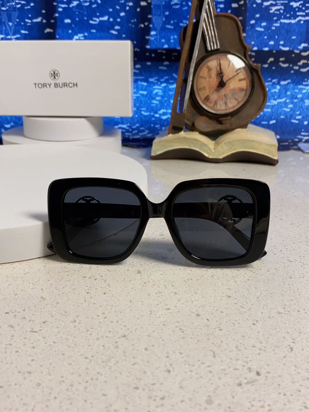 Burberry Square Black Lens Sunglasses for Women - detail image 9