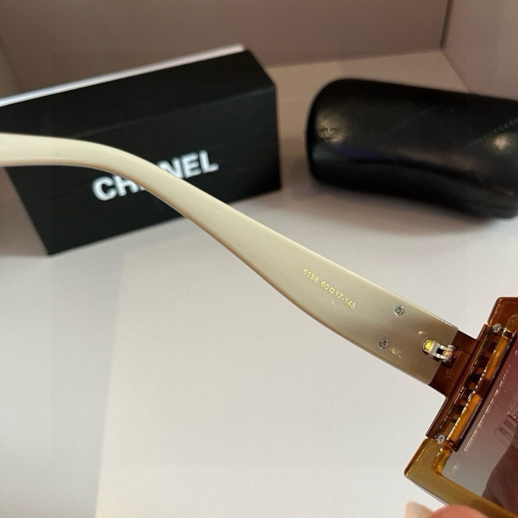 Chanel Polarized Fashion Brown Lens Sunglasses for Men & Women - detail image 7