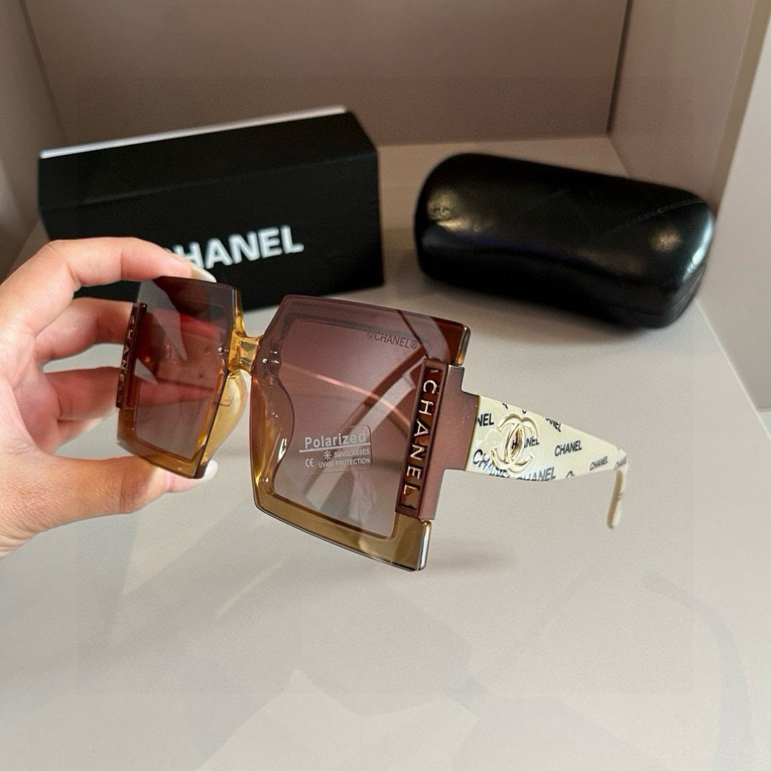 Chanel Polarized Fashion Brown Lens Sunglasses for Men & Women - detail image 3