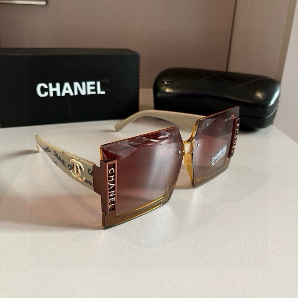 Chanel Polarized Fashion Brown Lens Sunglasses for Men & Women - detail image 9